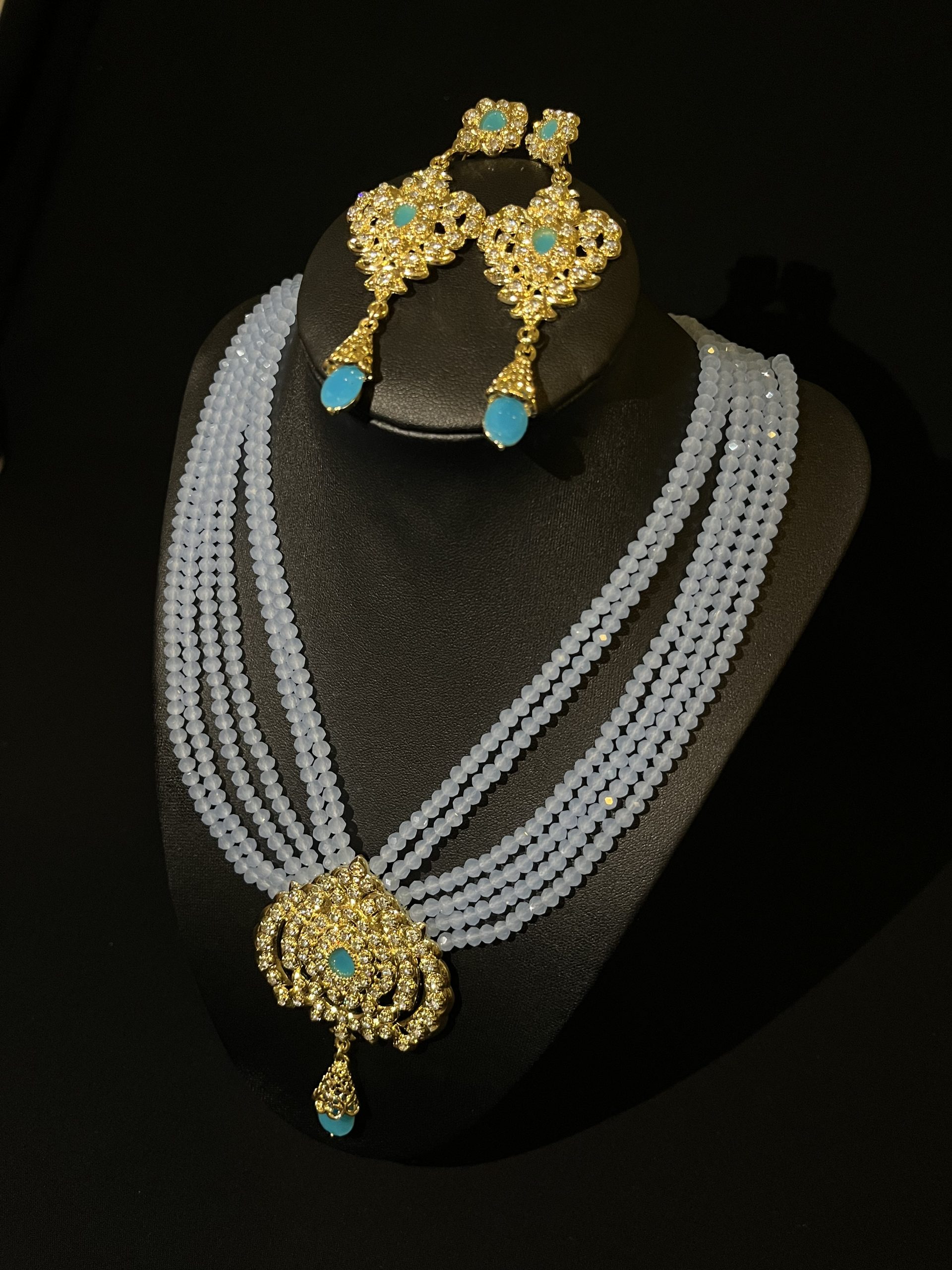 COLLIER PERLE BLEU – Image 2