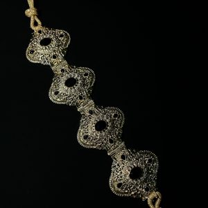 CEINTURE MAJDOUL DORÉ NOIR