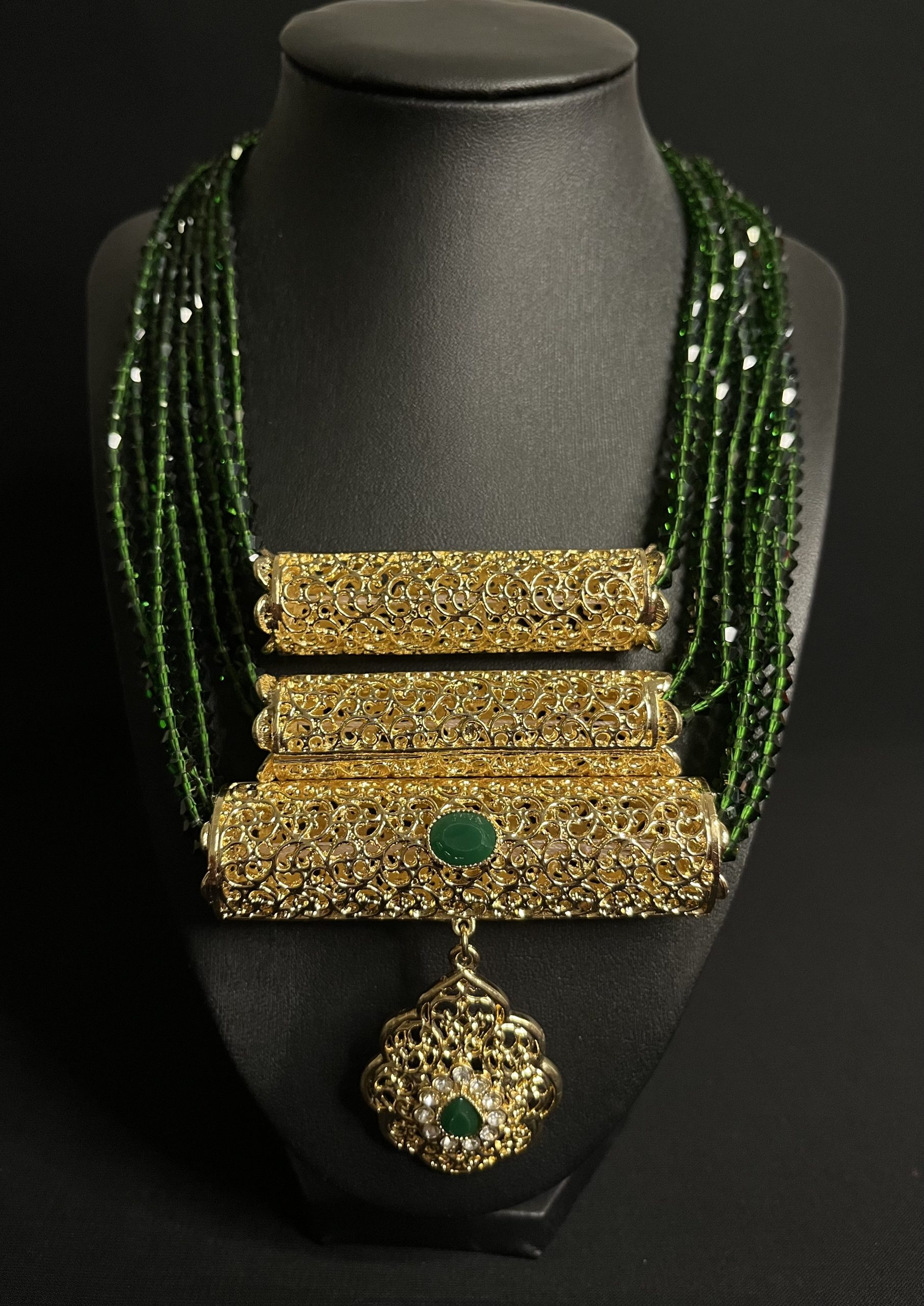 COLLIER 3 CHAÎNES HENNÉ