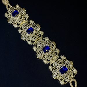 CEINTURE MAJDOUL BLEU