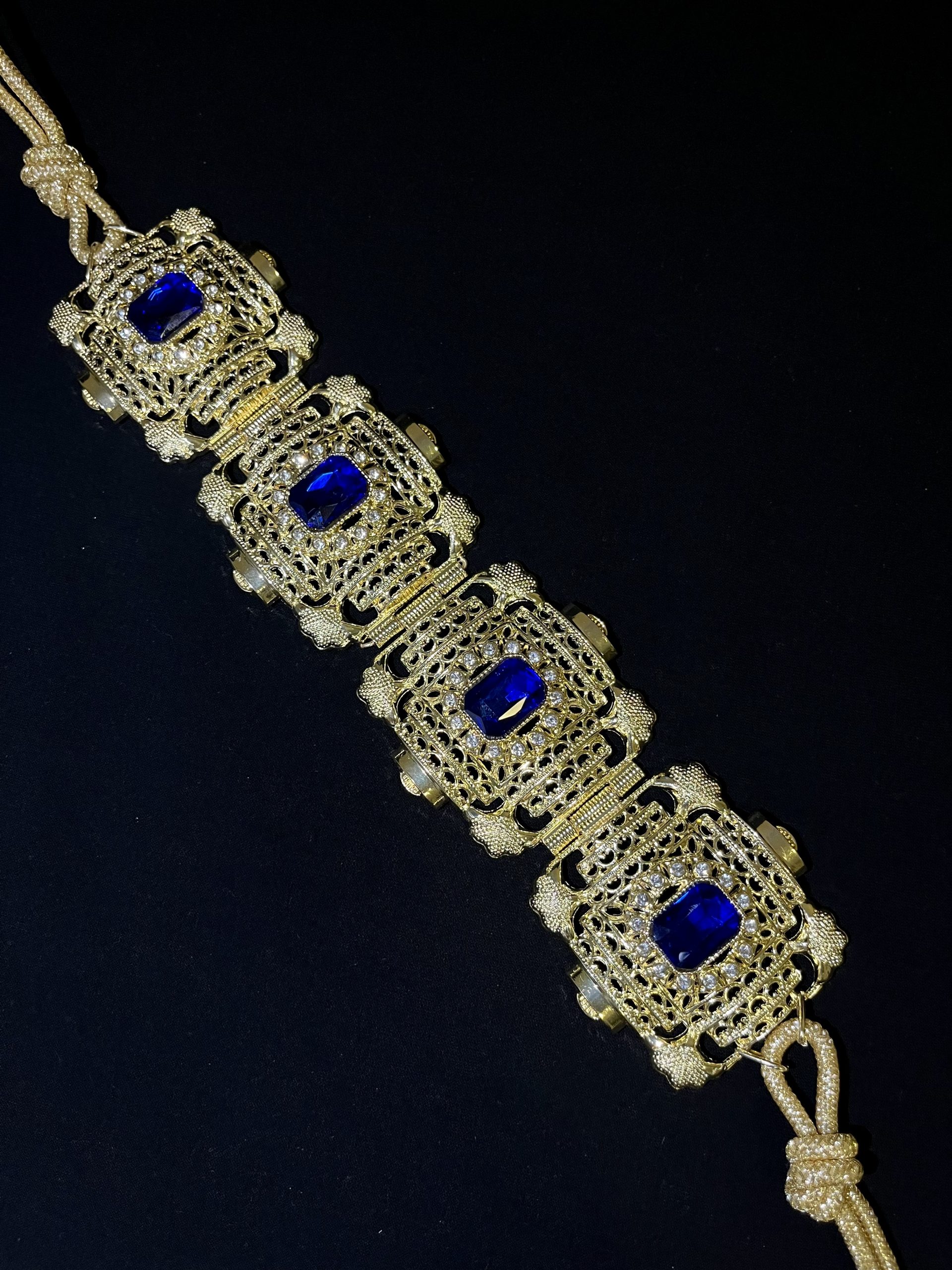 CEINTURE MAJDOUL BLEU