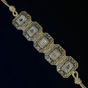 CEINTURE MAJDOUL CARRÉ DORÉ