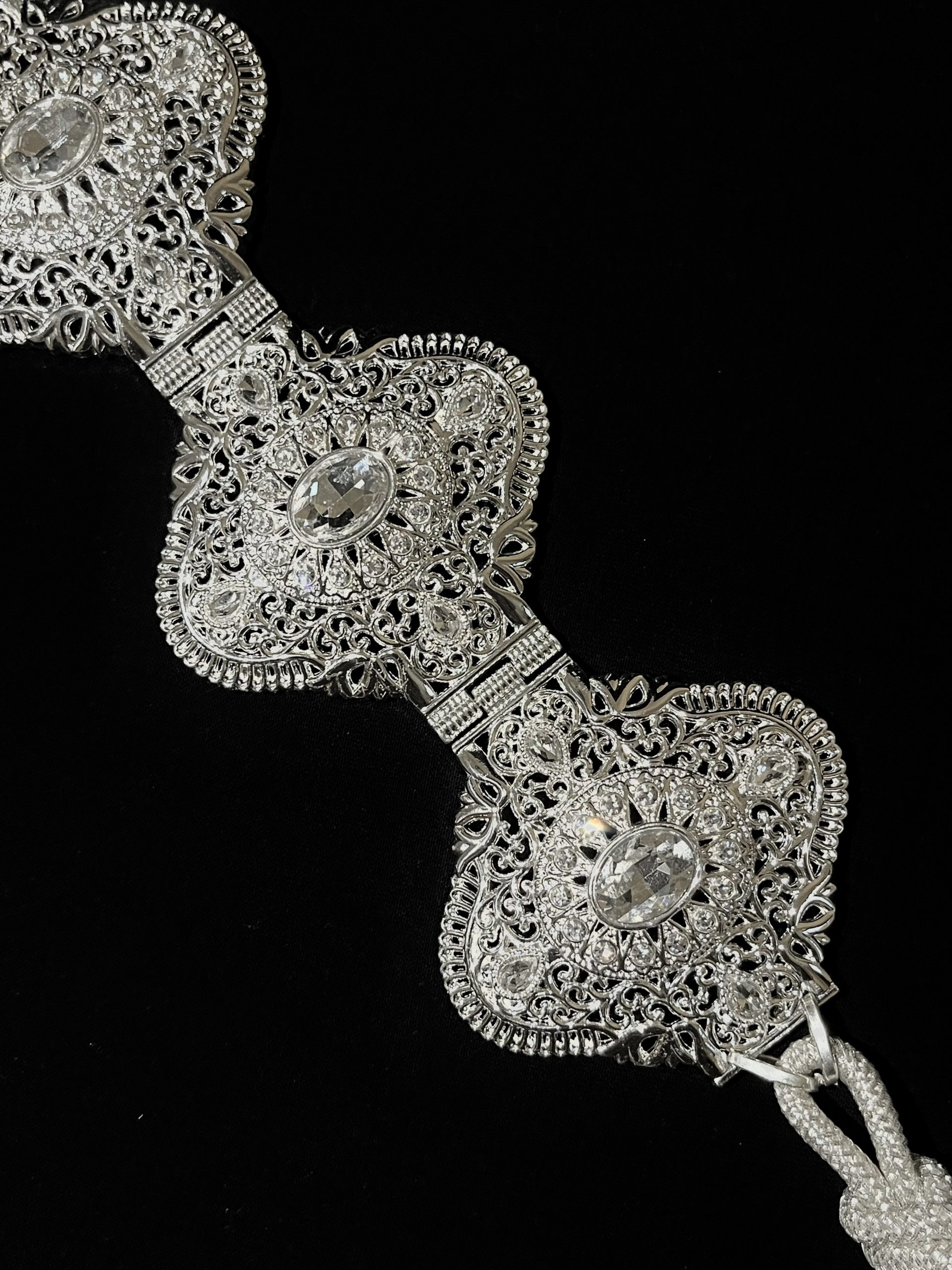 CEINTURE MAJDOUL ARRONDI ARGENTÉ – Image 2