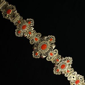 CEINTURE DORÉ ORANGE SANGUINE