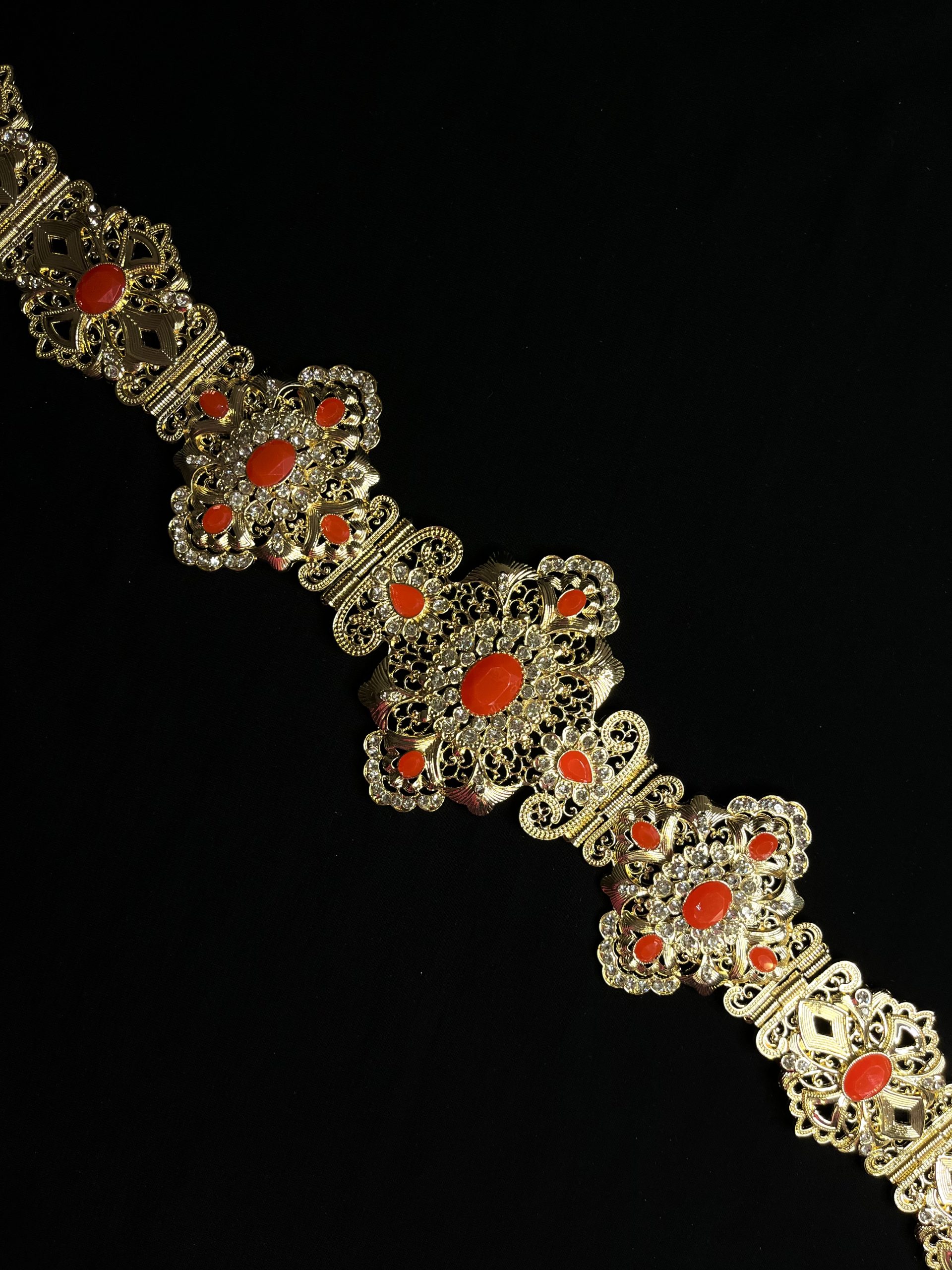 CEINTURE DORÉ ORANGE SANGUINE